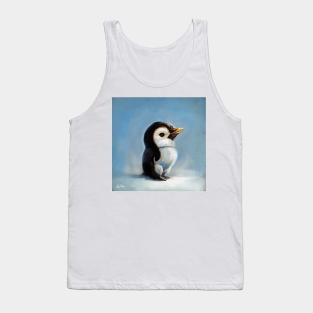 Serious Penguin Tank Top by Artofokan